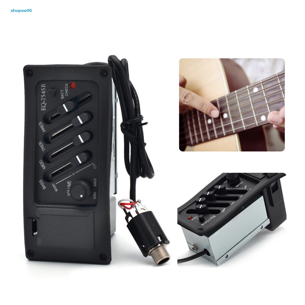 Bộ Cân Bằng 4 Băng Tần Độ Nhạy Cao Cho Đàn Guitar Acoustic