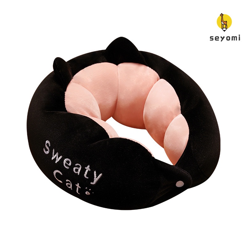 Gối Kê Cổ Chữ U Hình Sâu Bướm Hoạt Hình Dễ Thương