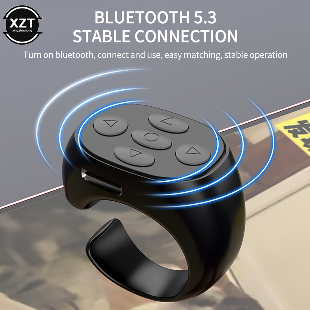 Vòng Nhẫn bluetooth Không Dây Điều Khiển Từ Xa Cho Điện Thoại Di Động