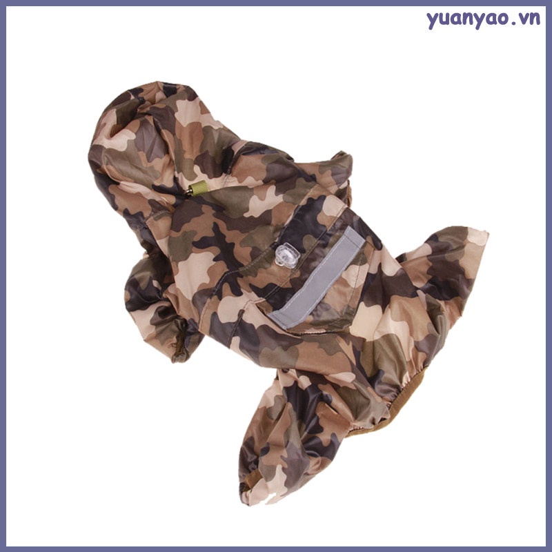 Áo Mưa Có Mũ MàU Dạ Quang Dễ Thương Cho Thú Cưng