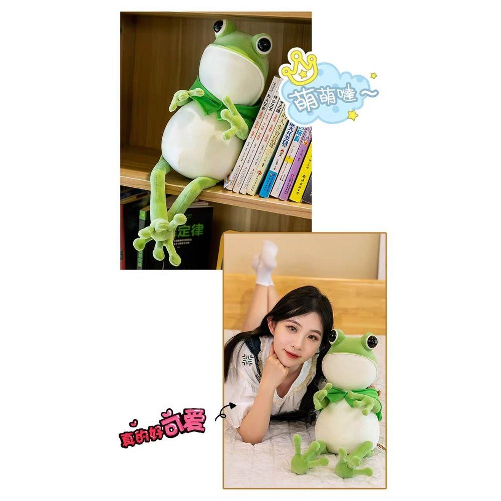 Ếch Nhồi Bông Mềm Mại Thoải Mái Dùng Trang Trí Nhà Cửa