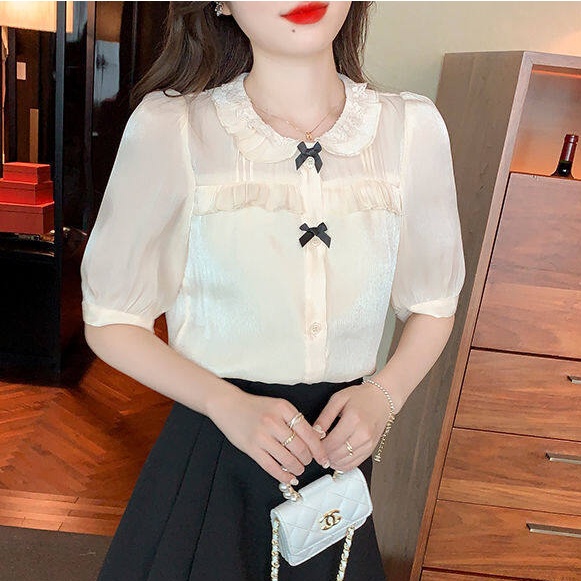 Áo Sơ Mi Ngắn Tay Dáng Rộng Thời Trang Mùa Hè Hàn Quốc Dành Cho Nữ