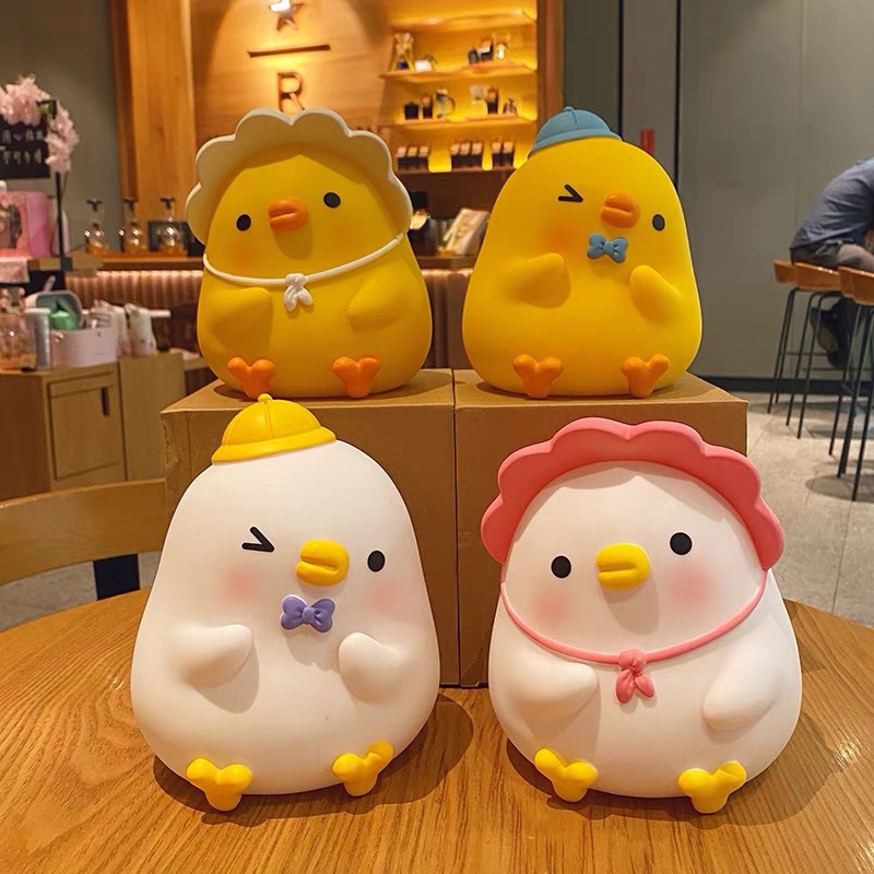 Tượng tô màu Vịt Vàng đáng yêu size to 15-25cm