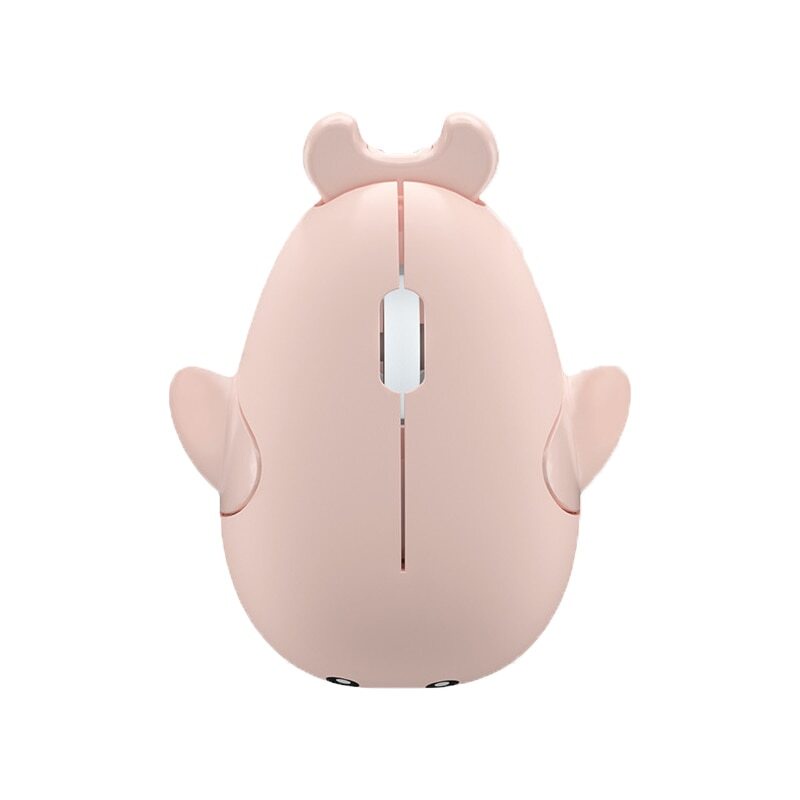 Elec Space Chuột Quang Không Dây Mini 1600 DPI 3D Hình Cá Heo Hoạt Hình Có Đầu Nhận USB Cho Laptop Trẻ Em