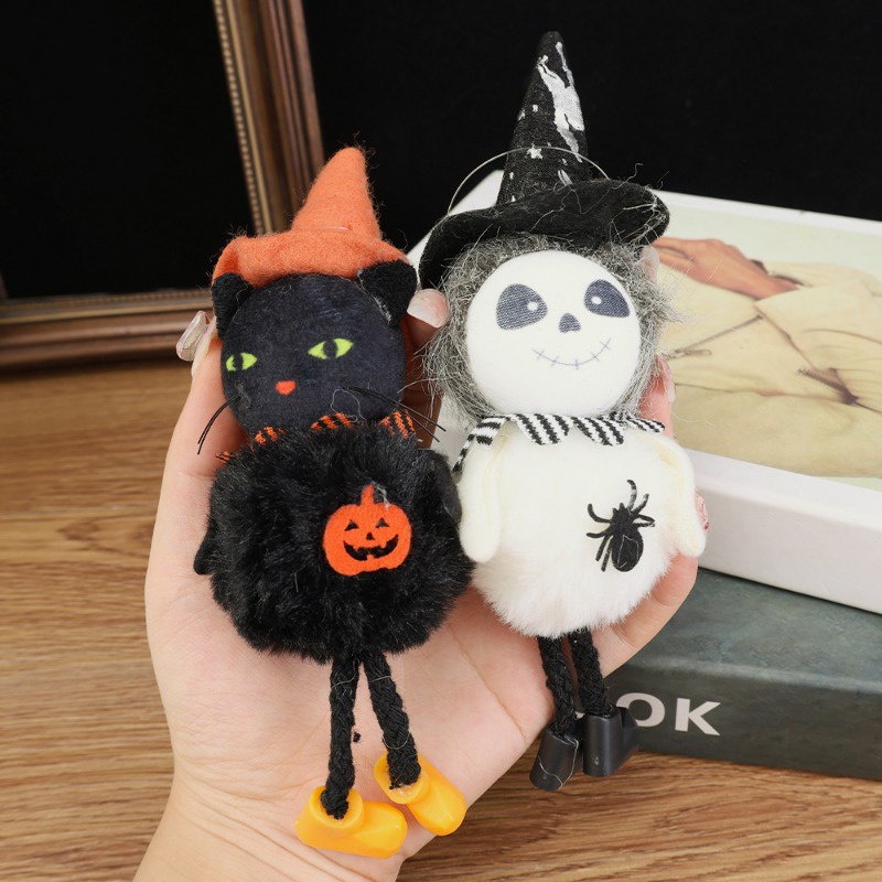 Búp Bê Nhồi Bông Hình Phù Thủy Bí Ngô Hoạt Hình Sáng Tạo Trang Trí Nhà Cửa Dịp Halloween