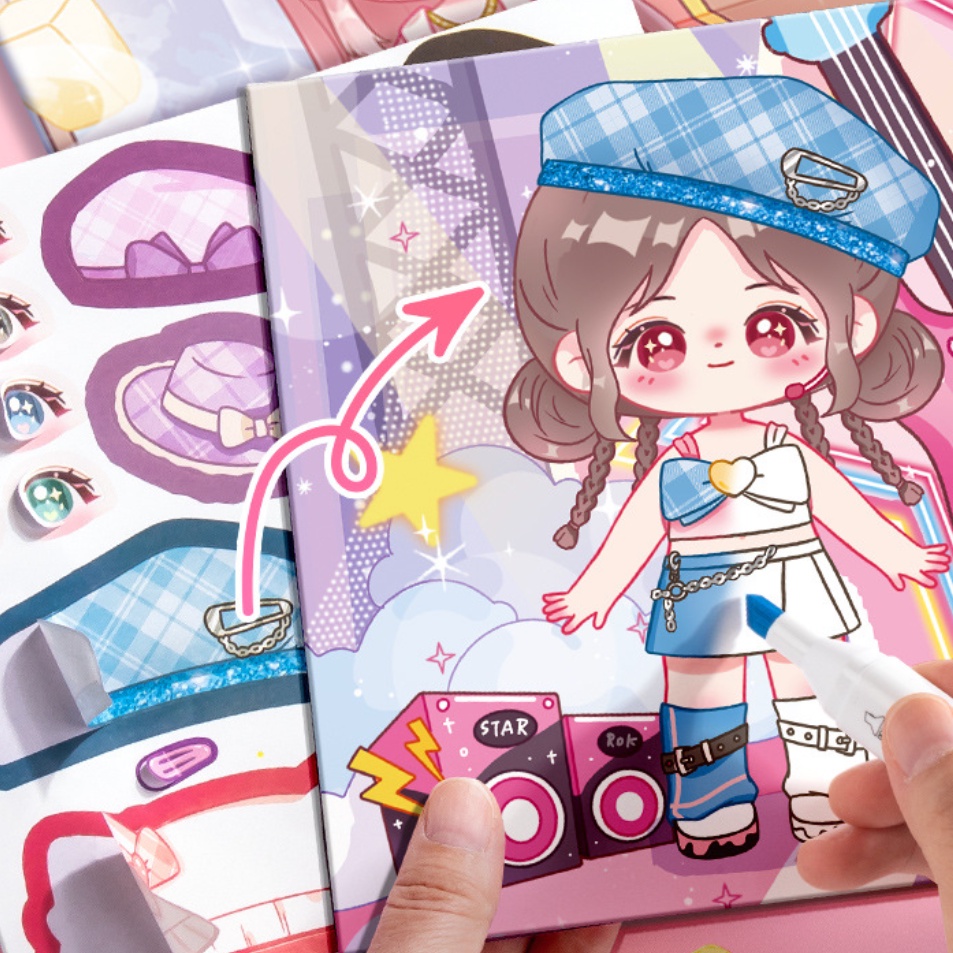 Sách Vẽ Tranh Tô Màu Nước Hình Công Chúa Dành Cho Bé Gái