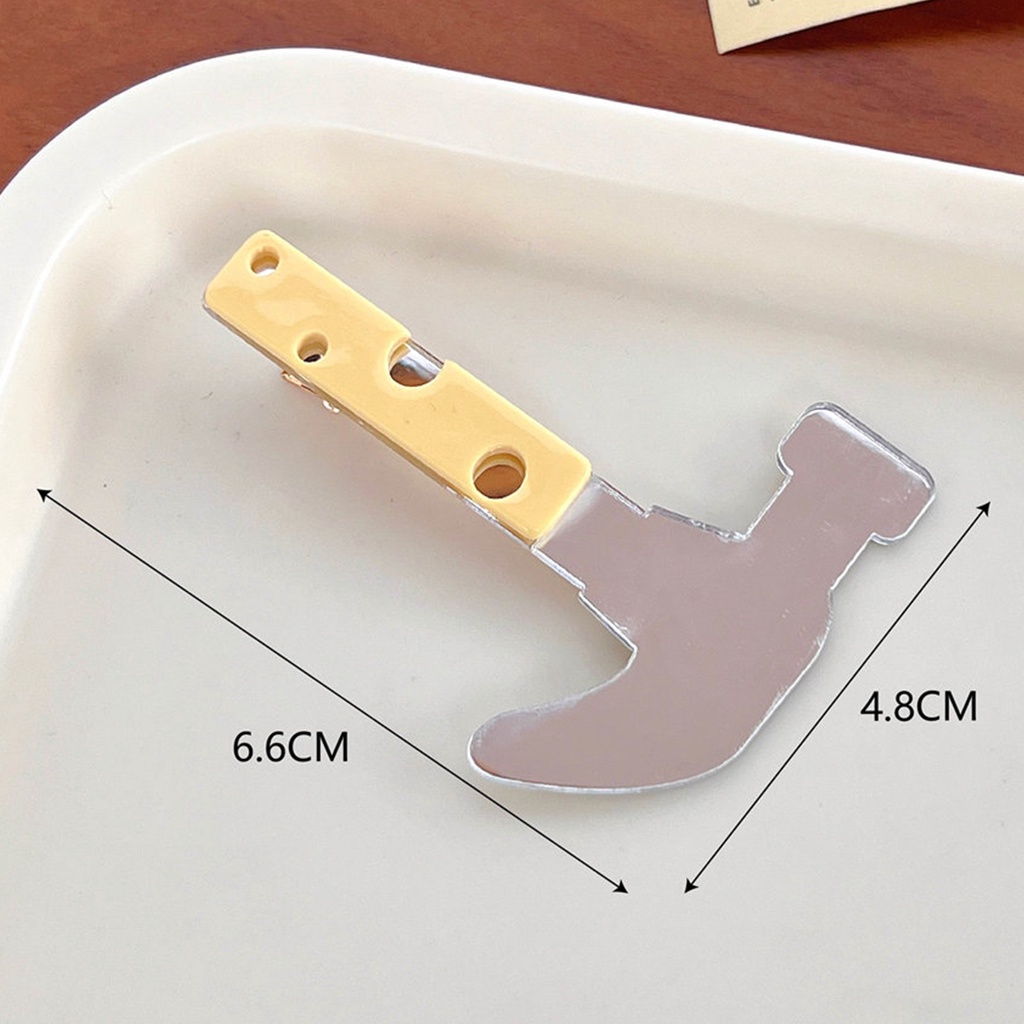 Kẹp Tóc Hình Dao & Nĩa Tráng Gương Sáng Tạo Dễ Thương 1 Cái