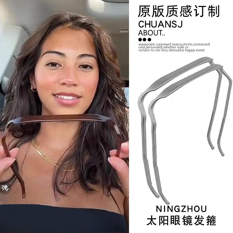 Bờm tóc Mới Băng Đô Cài Tóc Hình Vuông Dễ Phối Đồ Thời Trang