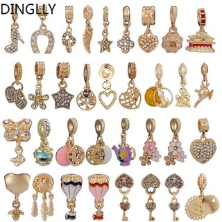 Mặt dây chuyền hình dreamcatcher bằng hợp kim màu sắc vàng độc đáo diy