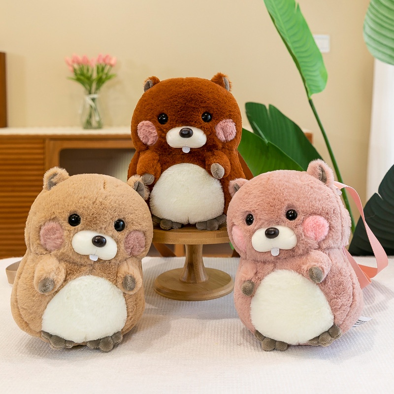 SUPERCUTE Ba Lô Đeo Vai Hình Chuột hamster Nhồi Bông Dễ Thương Cho Bé