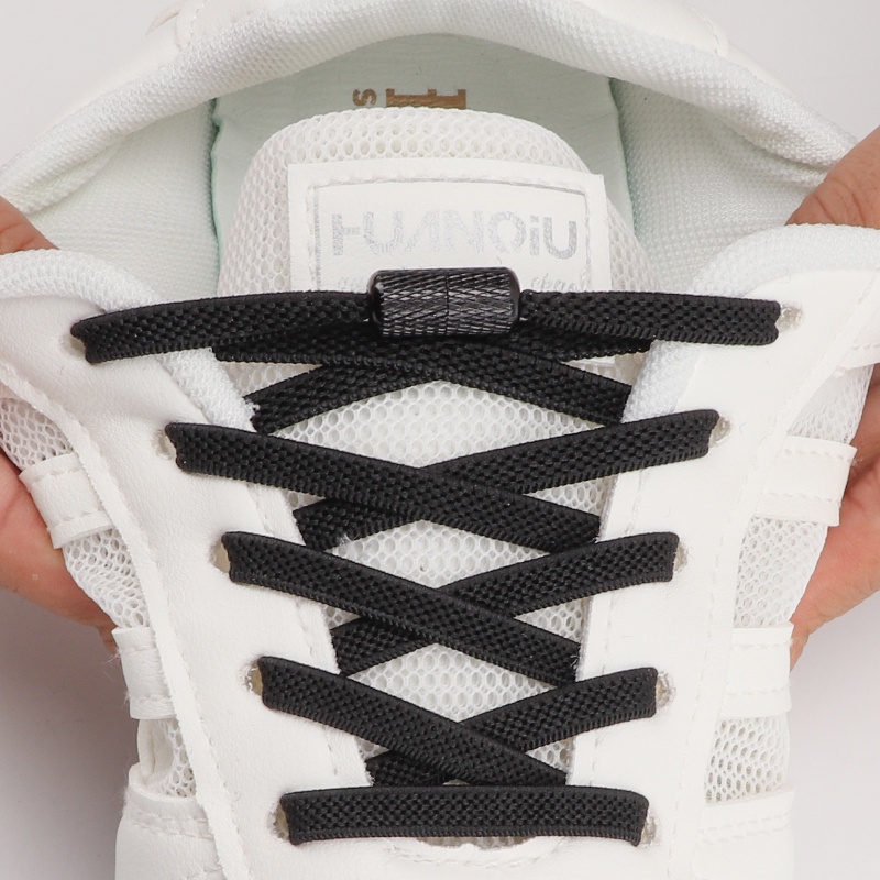 Khóa Dây Giày Co Giãn Không Cần Buộc Bằng Kim Loại Hình Hoa Dành Cho Trẻ Em Và Người Lớn