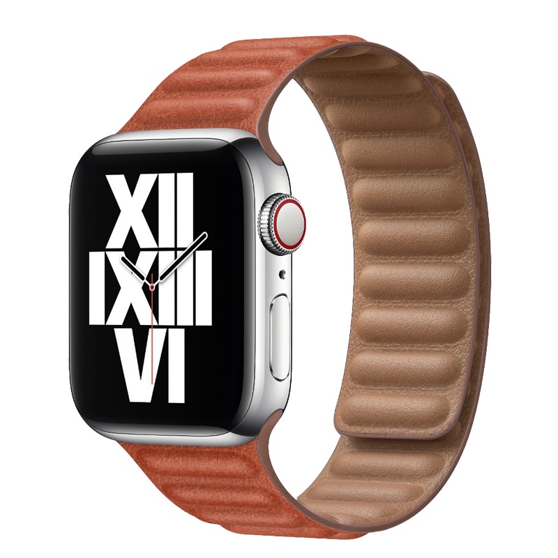 Dây Đeo Bằng Da Có Nam Châm Cho Đồng Hồ Thông Minh Apple Watch 45mm 41mm 44mm 40mm 40mm iWatch Ultar 49mm 8 7 6 SE 5 4 42mm