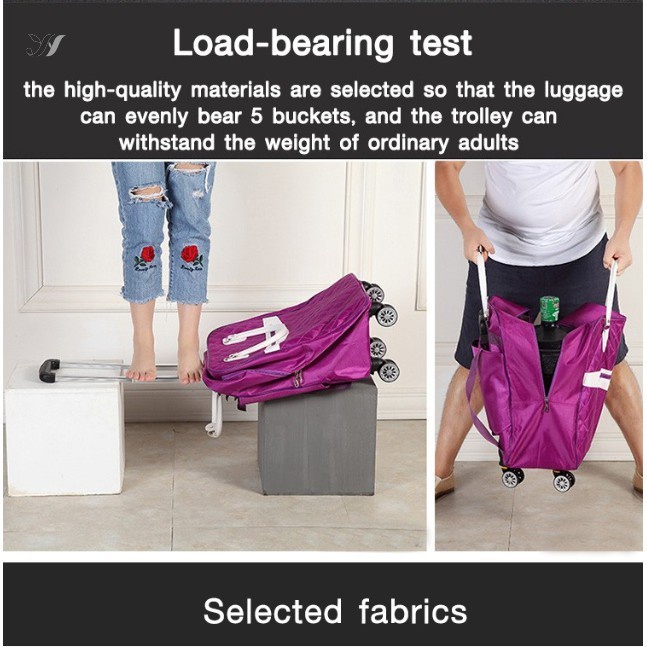 Youyao Ba Lô Du Lịch Có Bánh Xe Kéo Thời Trang Cho Nam Và Nữ