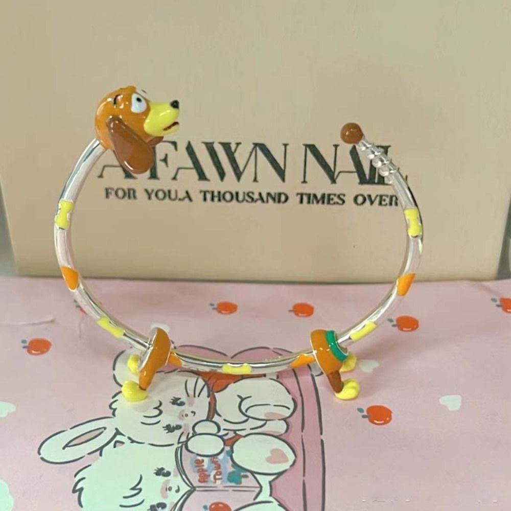 Vòng Tay MARTIN1 Bằng Hợp Kim Hình Cún Hoạt Hình Dễ Thương Có Thể Điều Chỉnh Phong Cách Đường Phố Hàn Quốc