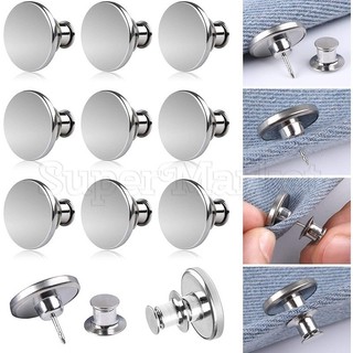 Set 4 nút quần jean thay thế 17mm tháo rời được tiện lợi