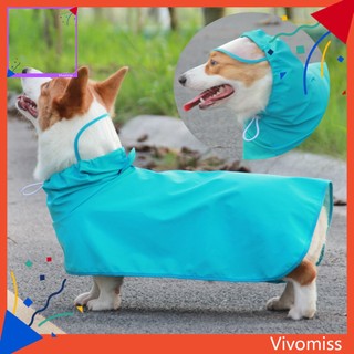 Áo Mưa Trong Suốt Trọng Lượng Nhẹ Có Vành Treo Nón Cho Cún Cưng