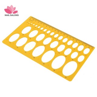 Thước khuôn vẽ hình oval / tròn 21cm / 25cm chuyên dụng
