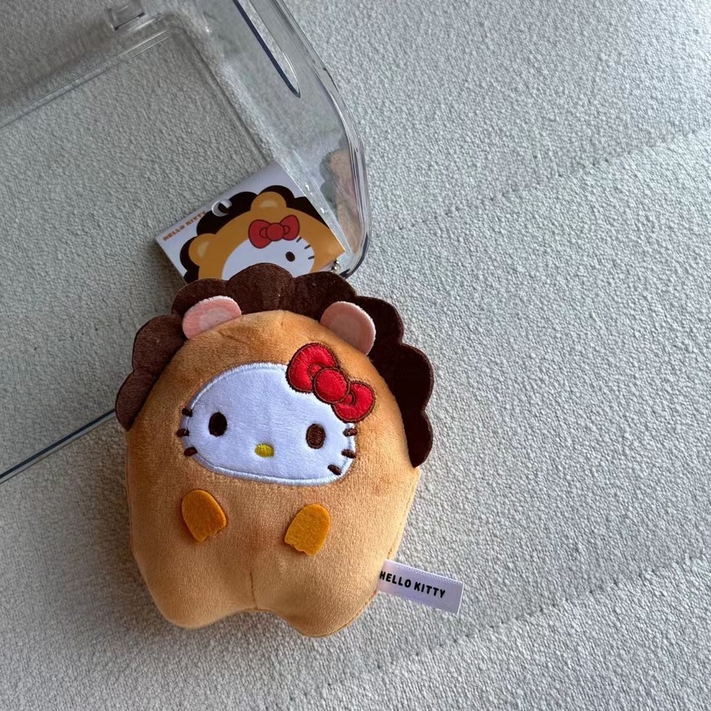 SANRIO Móc Khóa Hình Thú Nhồi Bông Kuromi My Melody Cinnamoroll Hello Kitty Đáng Yêu