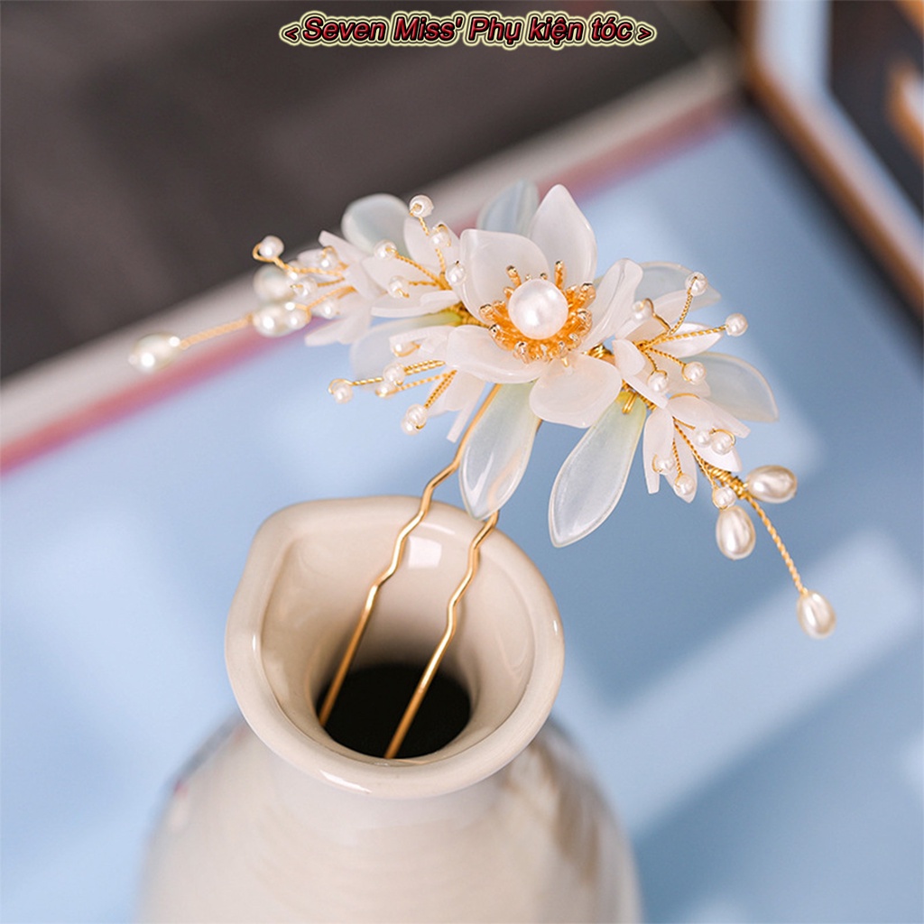 Trâm Cài Tóc Đính Hoa Thanh Lịch Cho Nữ