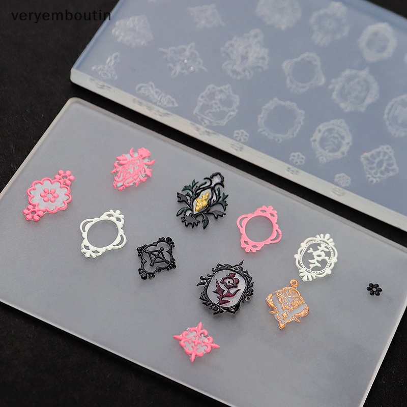 1 Khuôn Silicone Tạo Hình Trang Trí Móng Tay 3D DIY