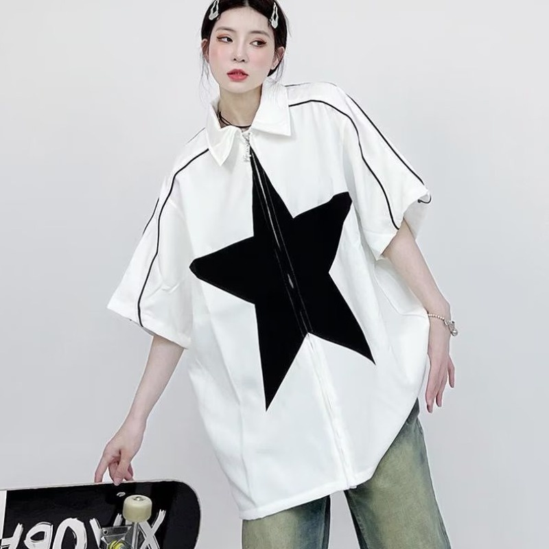 Áo Khoác Tay Ngắn Phong Cách hip hop Thời Trang Cho Nam Và Nữ