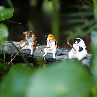 1 Chú Mèo Trang Trí Bể Cá