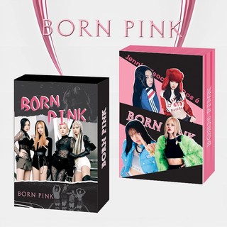 55pcs/box BLACK-PINK Album BORN PINK Photocards Black Pink Lomo Cards LISA ROSE JENNIE JISOO Kpop Postcards New Arrivals