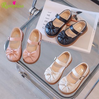 Rumphius giày da đế mềm chống trượt dễ phối đồ cho bé gái size 21-30