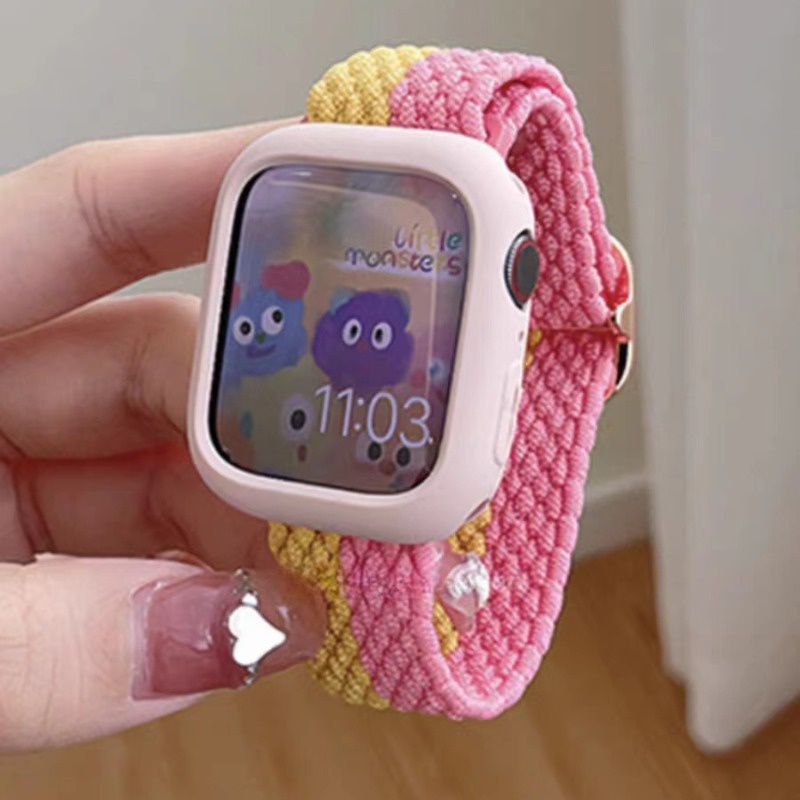 Dây Đeo Nylon Co Giãn Cho Đồng Hồ Thông Minh apple watch 8 7 6 5 4 se 3 49mm 45mm 44mm 42mm 41mm 40mm 38mm
