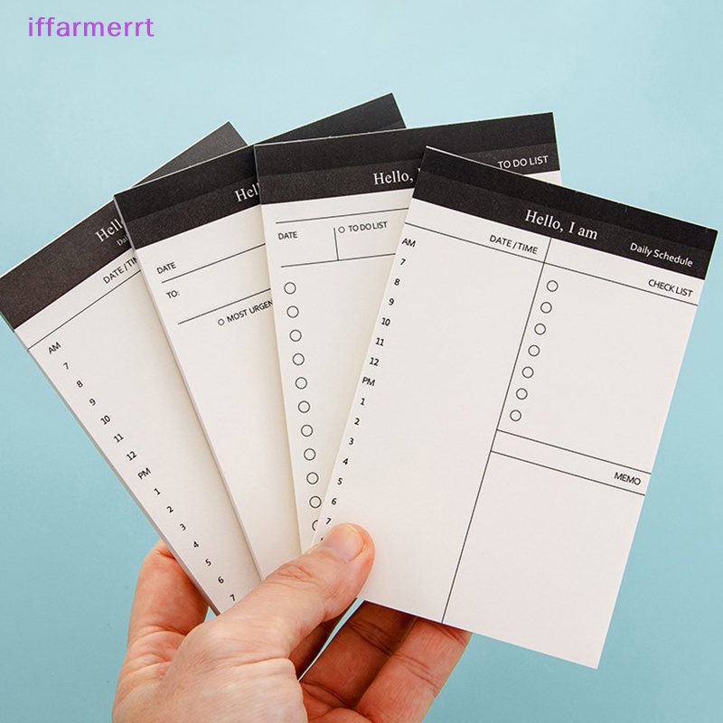 Iffarmerrt daily weekly planner chương trình nghị sự sổ tay ghi nhớ có thể làm danh sách mục tiêu thói quen lịch trình ghi nhớ văn phòng phẩm đồ dùng học tập vn