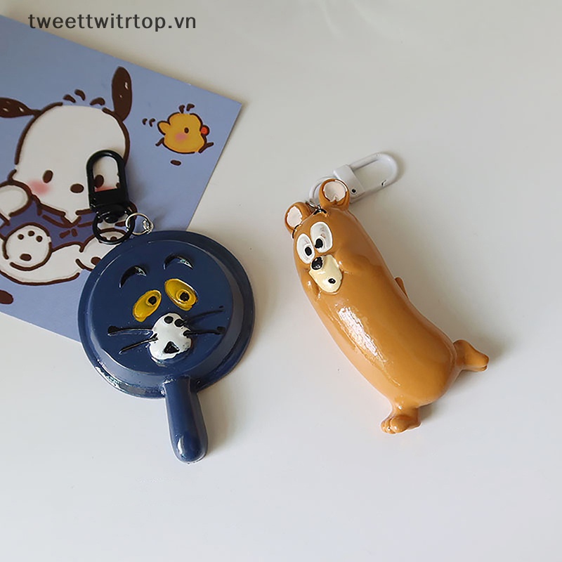 Móc Khóa Hình Mèo Chuột Xinh Xắn