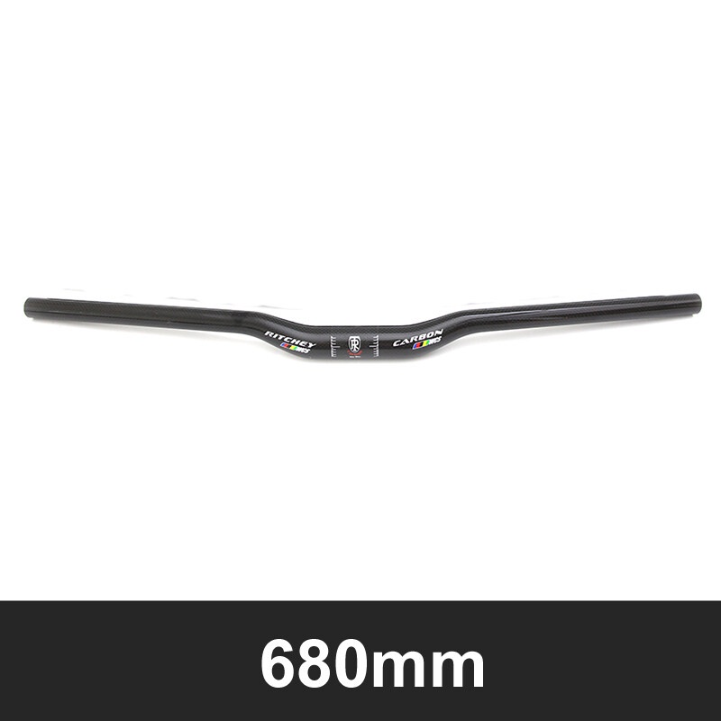 Tay Lái Xe Đạp Leo Núi Bằng Sợi Carbon Bóng 3K Chất Lượng Cao