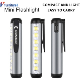 Đèn pin mini cầm tay sạc usb có kẹp tiện dụng