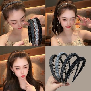 Cài tóc HAIMEIKANG đính đá bằng acrylic chống trượt thời trang cho nữ