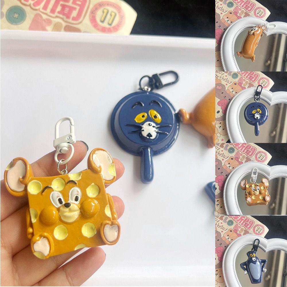 Augustina anime tom and jerry key chain, deformation series phong cách hàn quốc, bùa ba lô acrylic dễ thương đồ trang trí vòng chìa khóa hoạt hình
