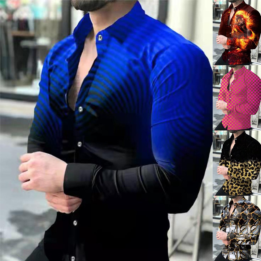 Áo Sơmi DàI Tay SọC Caro Cho Nam