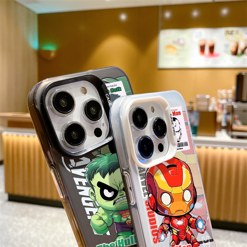 Ốp Điện Thoại acrylic Cứng Mặt Nhám In Hình marvel Cho iphone 15 Pro Max 15Plus