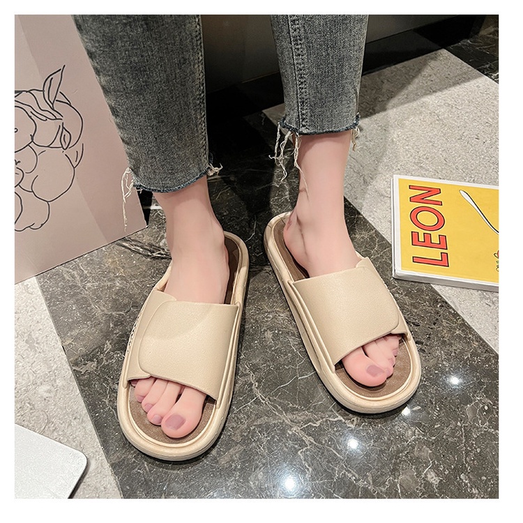 Dép Xỏ Ngón Đế Dày Chống Trượt Phong Cách Mới Mùa Hè Cho [Lff0