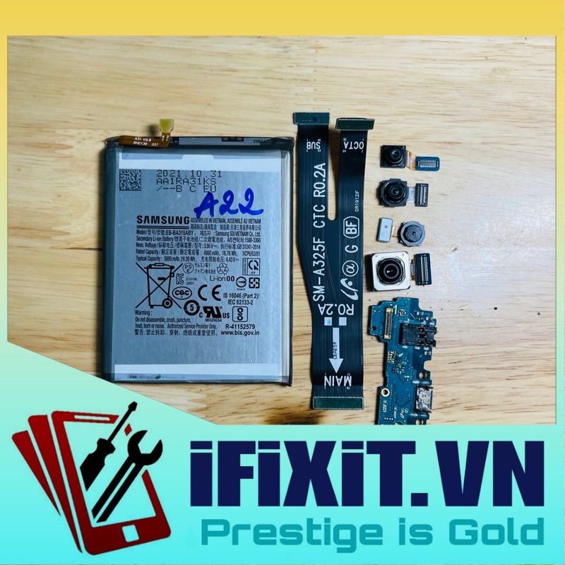Linh Kiện Samsung A22 A225F / Camera trước,Camera sau,main sạc,cáp nối main sạc,pin rin A225 A225F A