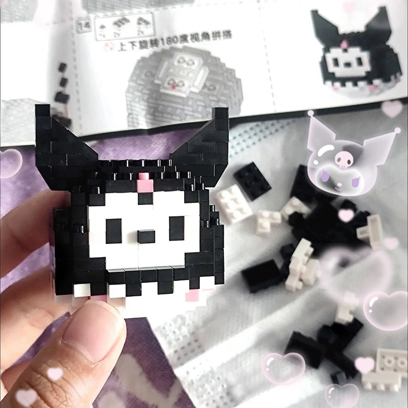 Khối xây dựng dễ thương khối nano phim hoạt hình búp bê khối xây dựng đồ chơi giáo dục trẻ em quà tặng sinh nhật