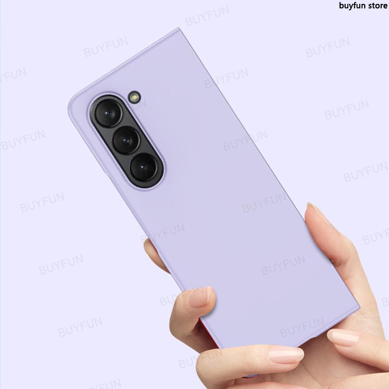 For Samsung Galaxy Z Fold5 5G Fold 5 Zfold5 2023 Skin Feeling Hard PC Phone Case Anti-Knock Protect Shell