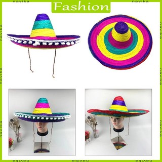 Nav luauevent lễ hội mũ rơm trang phục mũ dành cho người lớn mũ truyền thống của người mexico