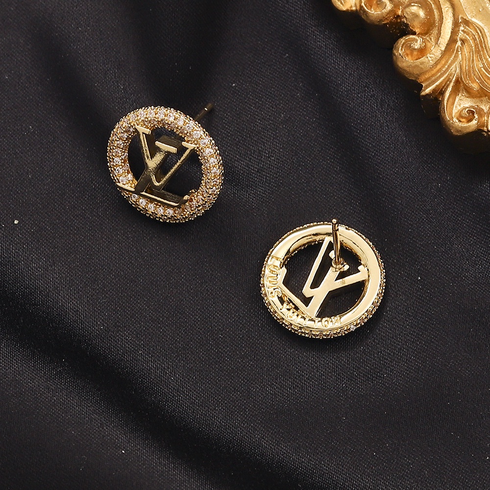 Thời Trang Bông Tai lv louis vuitton Bằng Thép Titan Cao Cấp