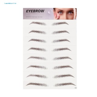 Lemonwater1.br eyebrow stickers long lasting waterproof 3d eyebrow tattoo sticker for women