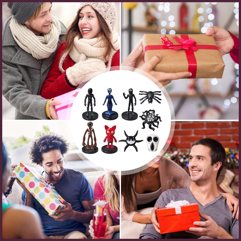 Doors roblox figurine 9 cái / bộ thoát khỏi cửa búp bê động vật nhồi bông roblox trò chơi cửa mô hình búp bê quà tặng bánh gelaidvn