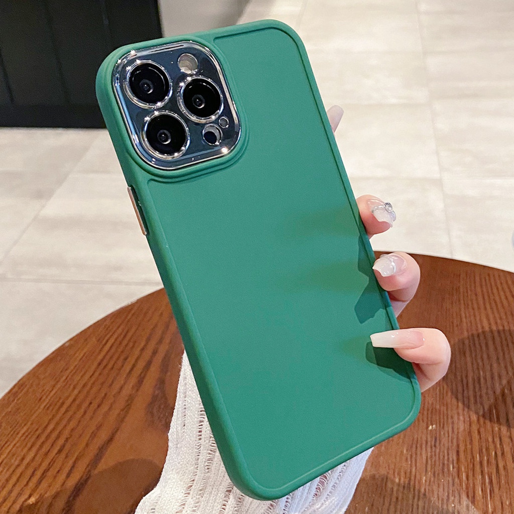 Vỏ cho iphone 11 12 pro max simple candy color soft tpu phone case anti-scratch cellphone cover protection dirt resistance fall-proof shell