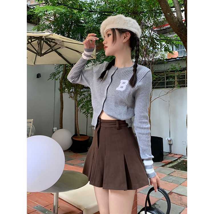 DannieWan Áo Len áo khoác cardigan áo cardigan Thời trang hàn quốc A29J2HG 35Z230901