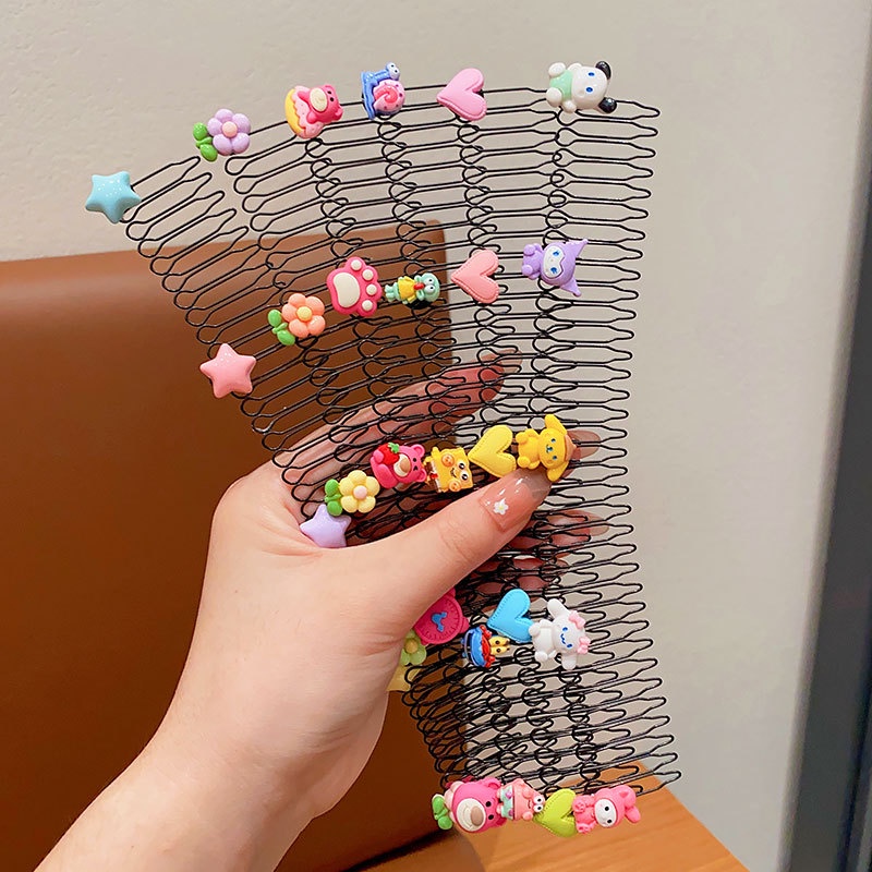 Lược kéo lớn 20cm dành cho phụ nữ lược cài tóc hoa băng đô cài tóc cho bé gái vòng cài tóc cho phụ nữ băng đô hoạt hình