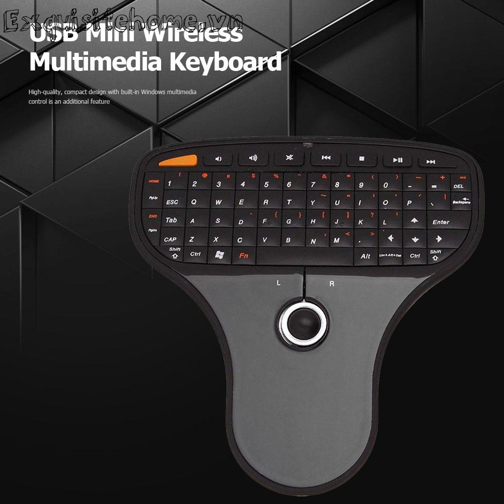 N5901 bàn phím từ xa đa phương tiện không dây mini chuột không dây với trackball