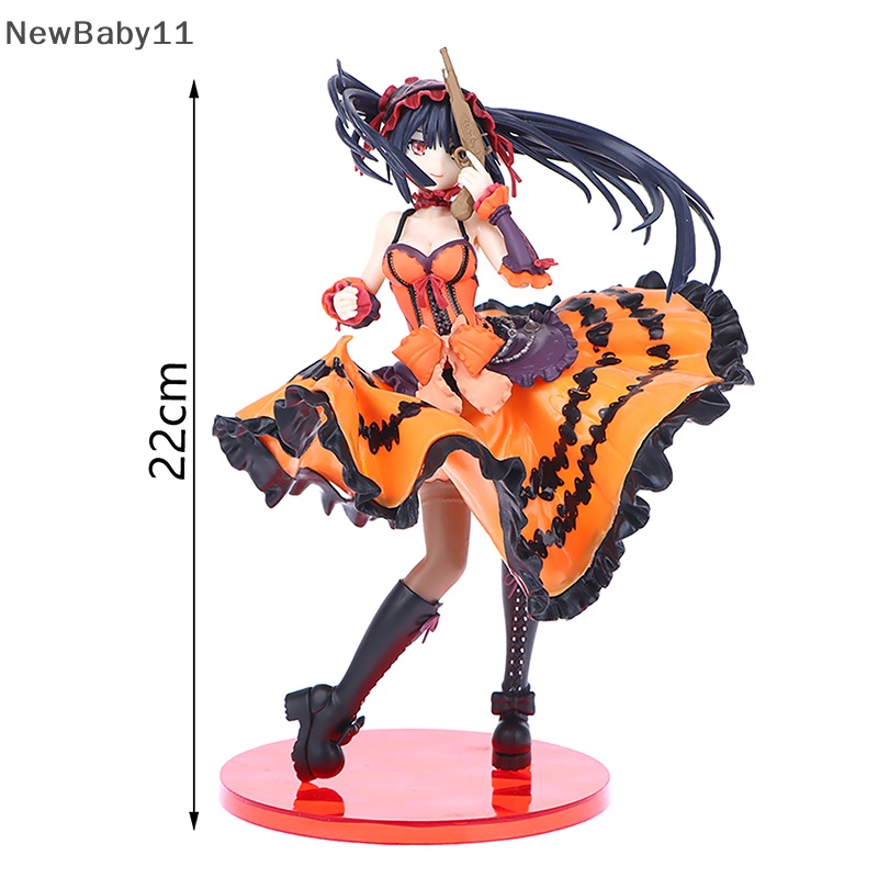 Newbaby date a live kurumi anime figure nhật bản sexy girl action figures tokisaki kurumi figurine sưu tầm búp bê mô hình pvc quà tặng đồ chơi.